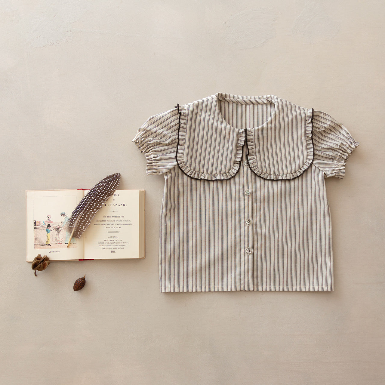 ビブカラーブラウス 100size