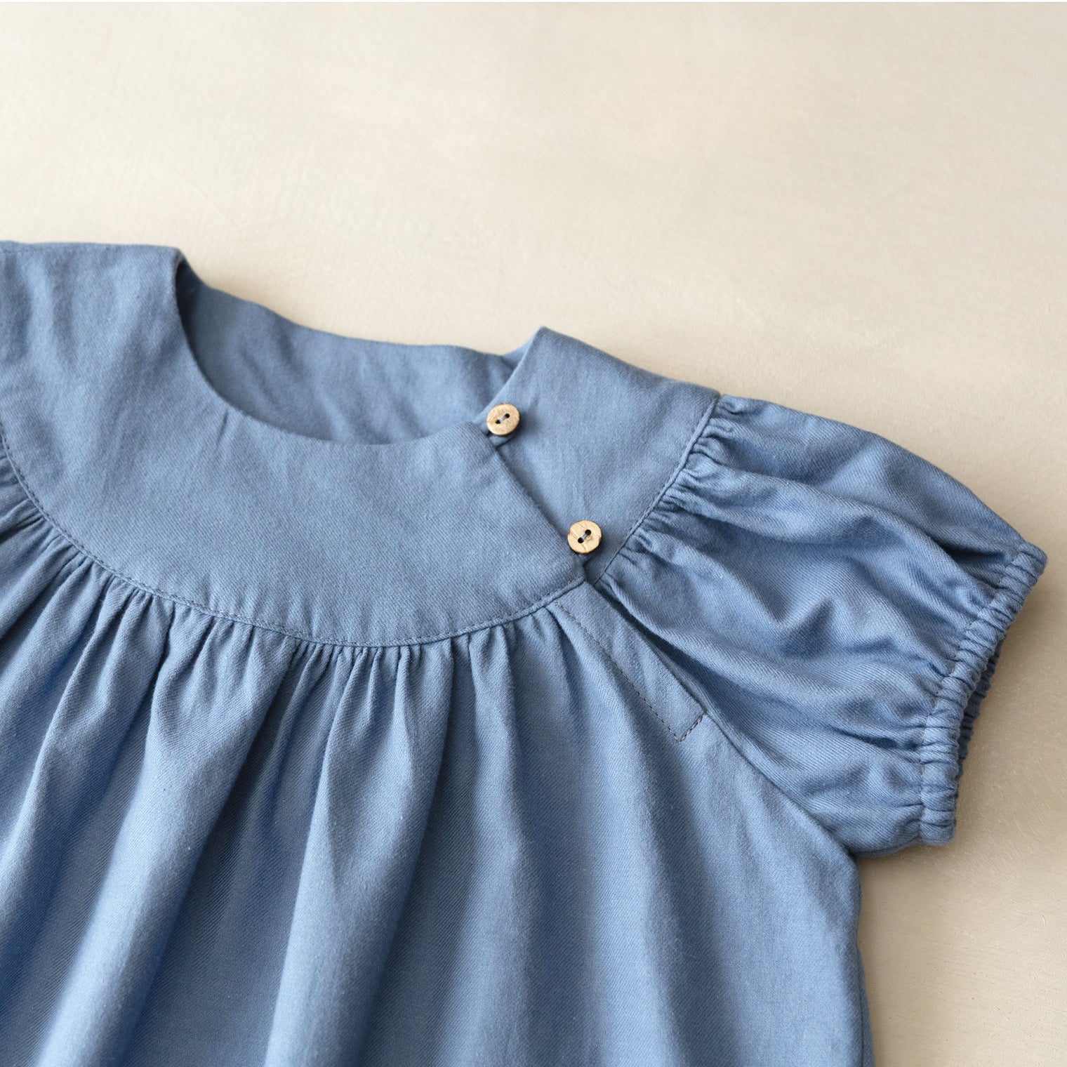 ラウンドヨークワンピース 100size