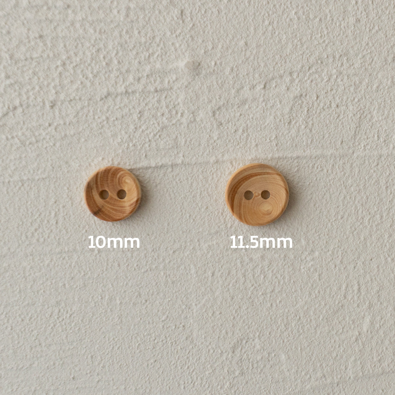ウッドボタン 10mm/11.5mm (5個入り)