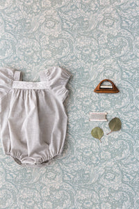 mini gingham check (gray) - オーガニックコットン