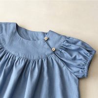 ラウンドヨークワンピース 100size