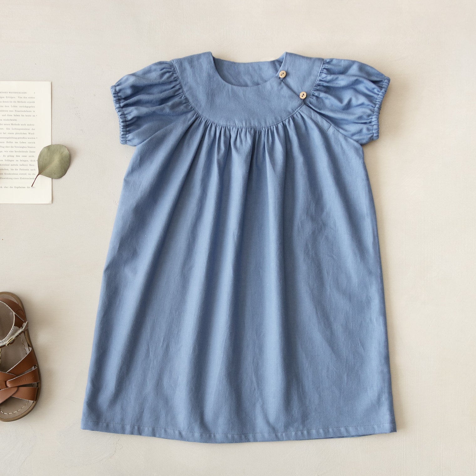 ラウンドヨークワンピース 100size