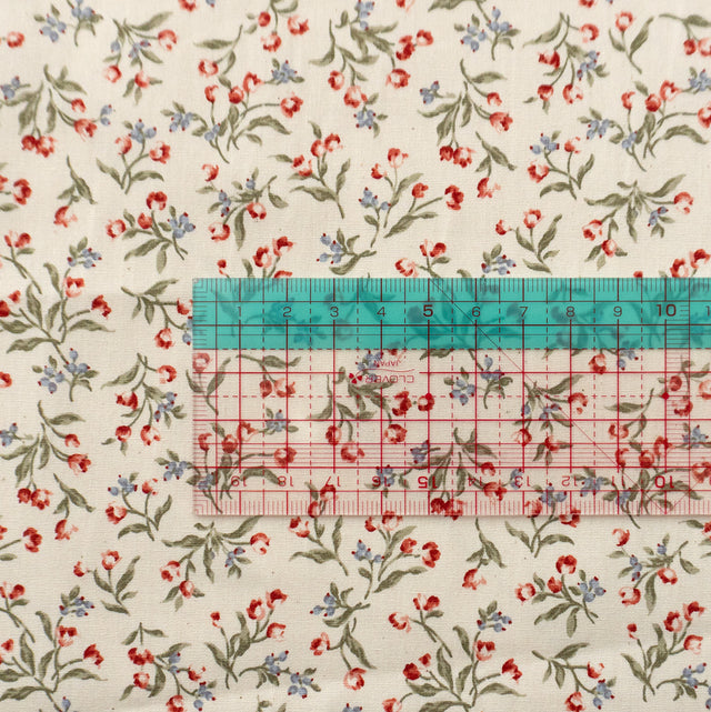 [1mカットクロス] Little Garden (Ivory)-ブロード