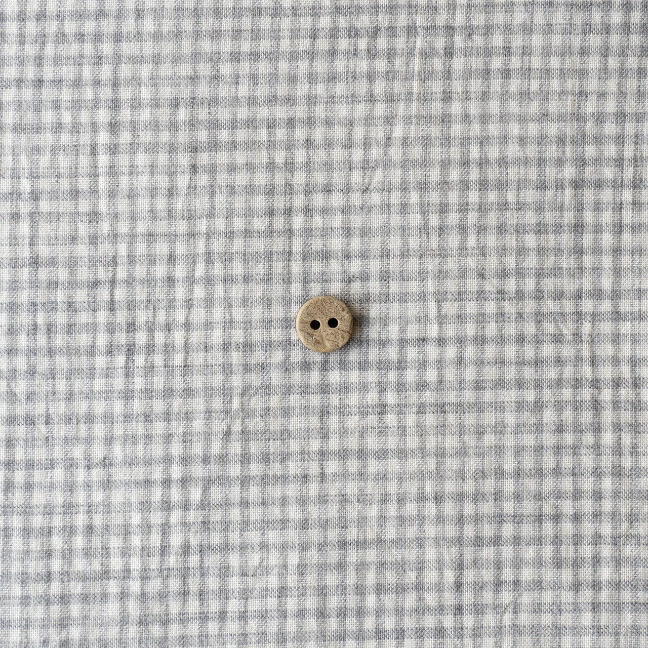 mini gingham check (gray) - オーガニックコットン
