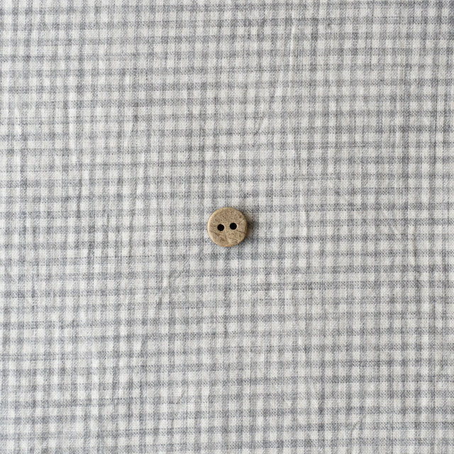 mini gingham check (gray) - オーガニックコットン