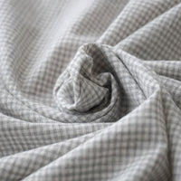 mini gingham check (gray) - オーガニックコットン